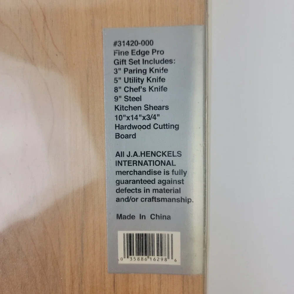 J.A. Henckels International Fine Edge Pro 6pc Gift Set 31420-000 Stainless Steel